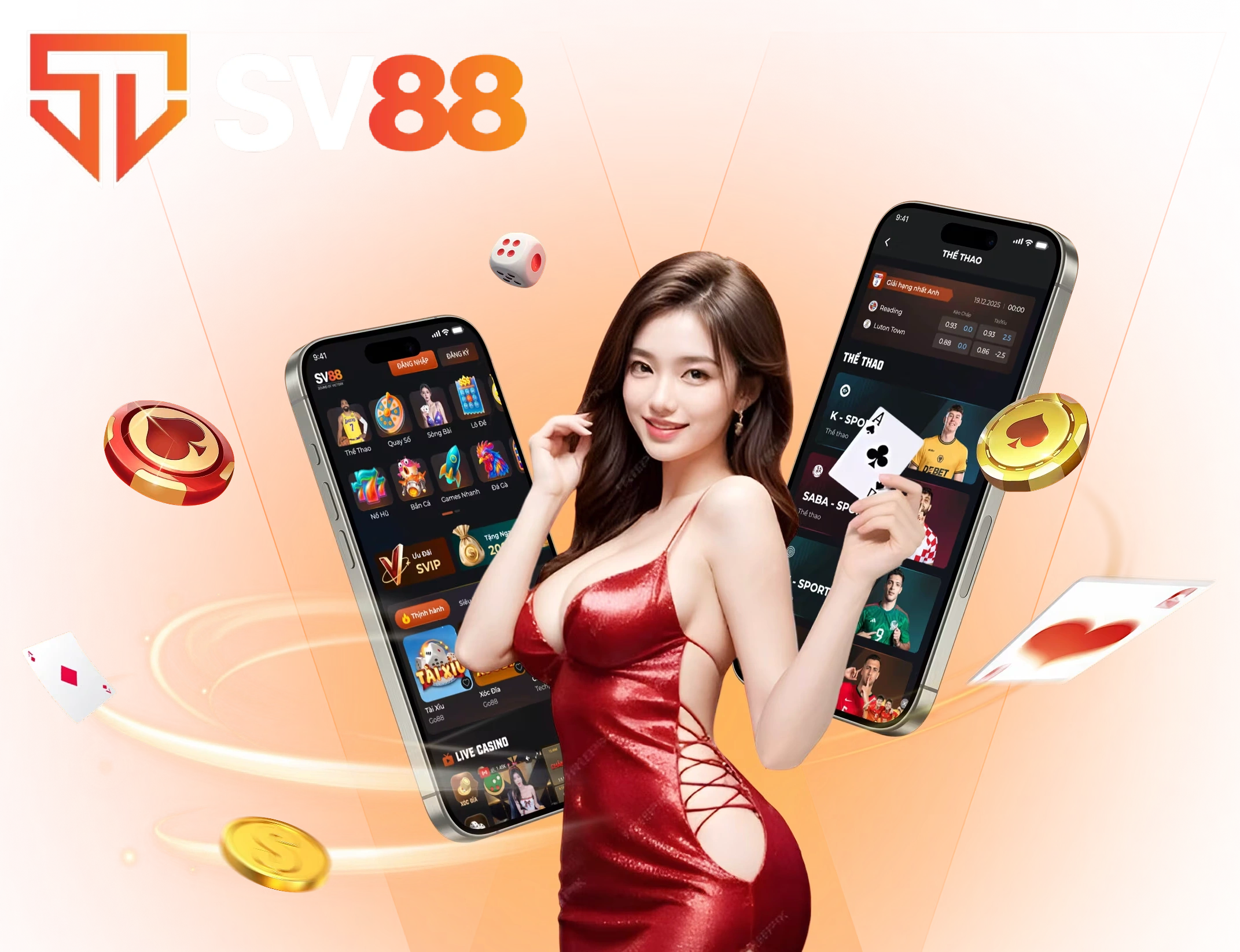Giao diện SV88 trên mobile và nhiều thiết bị